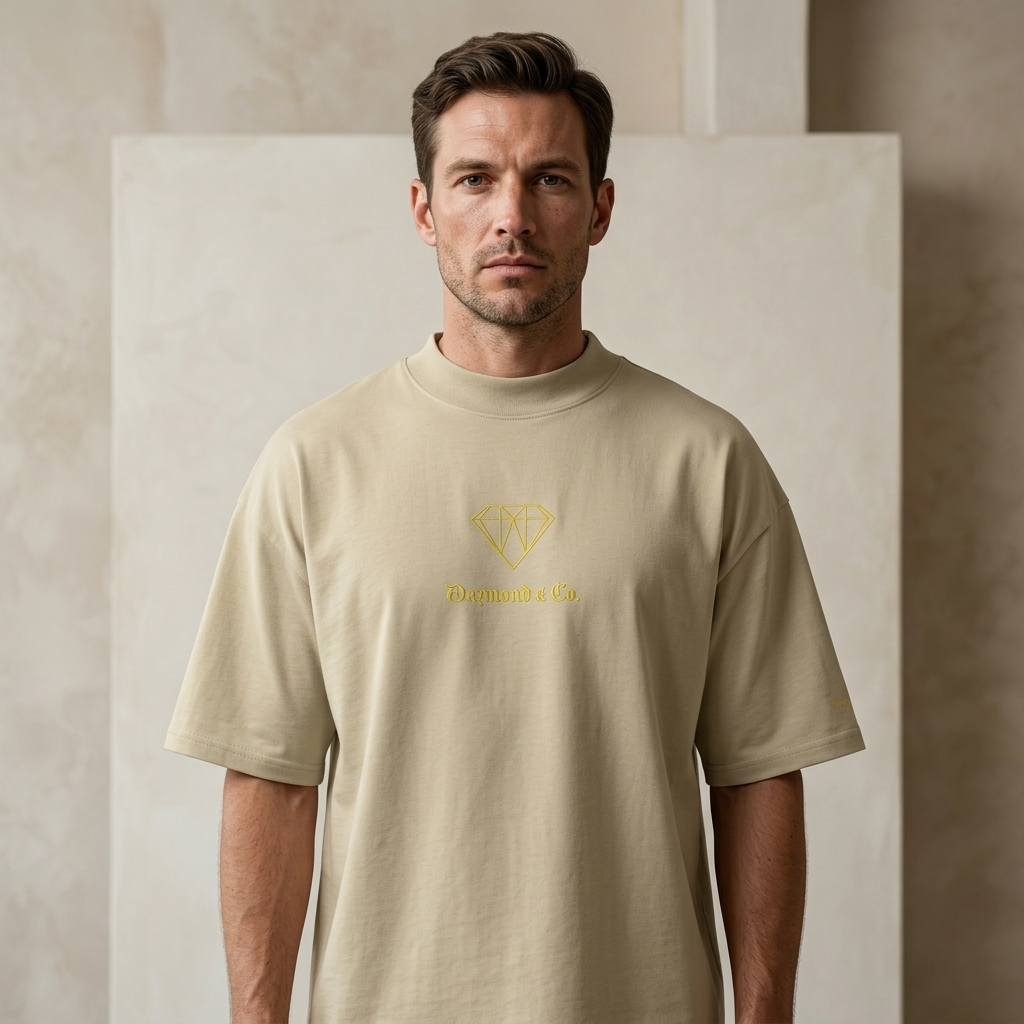 DAZMOND & Co.® "Blaster 2.0" Organic Oversized High-Neck Tee