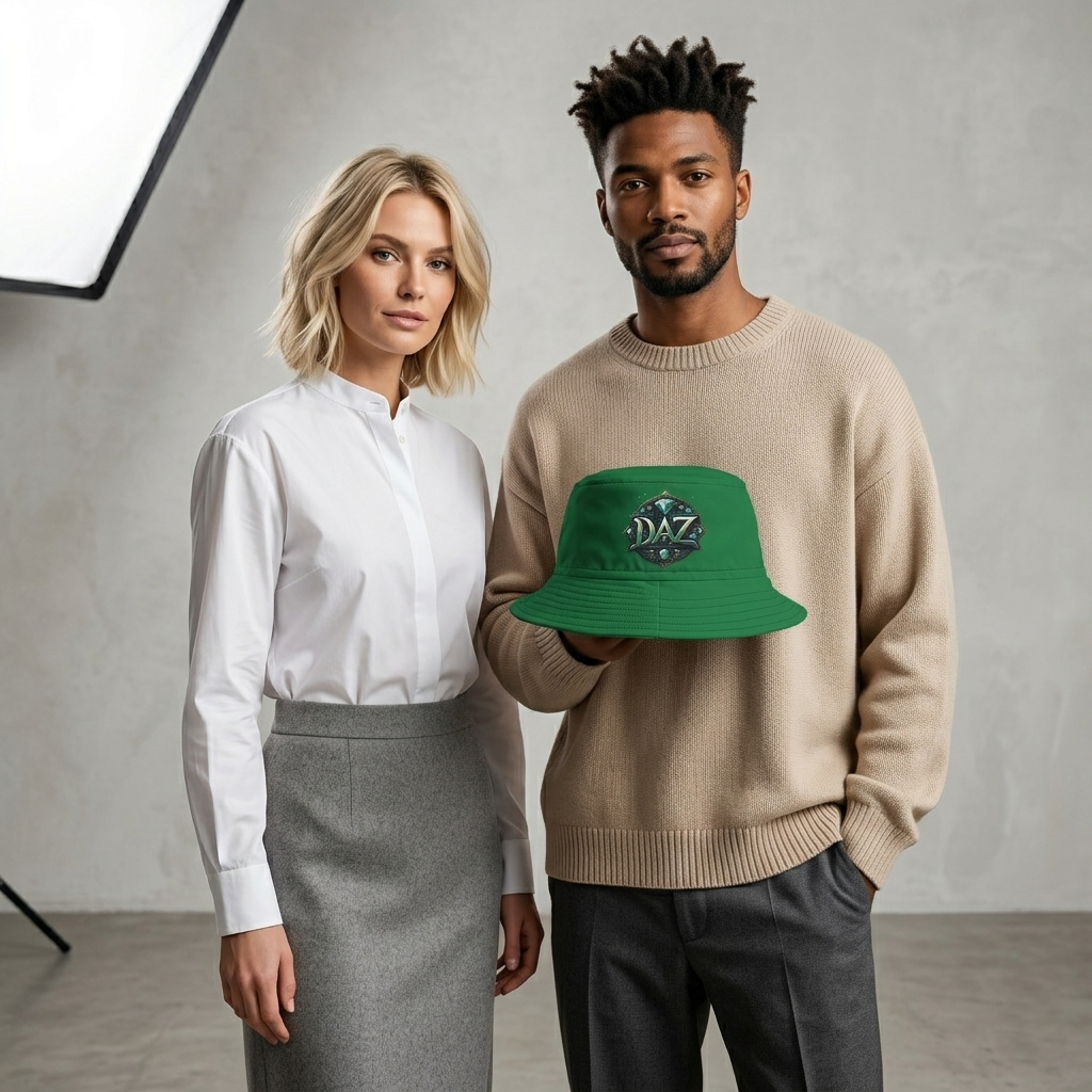 DAZMOND® "Emerald Horizon" Bucket Hat