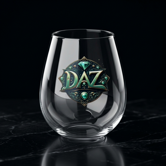 DAZMOND® "Liquid Muse" Stemless Wine Glass