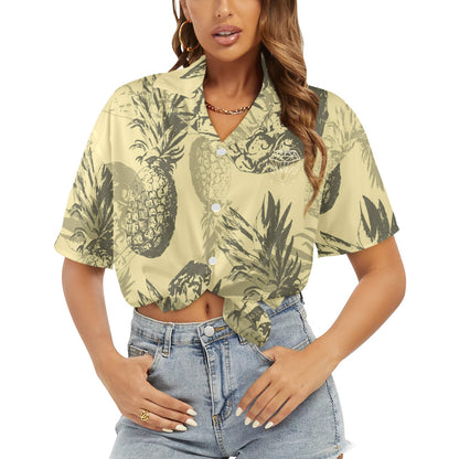 Camisa Hawaiana DAZ Luxury para Mujer (Hecha en Queens)