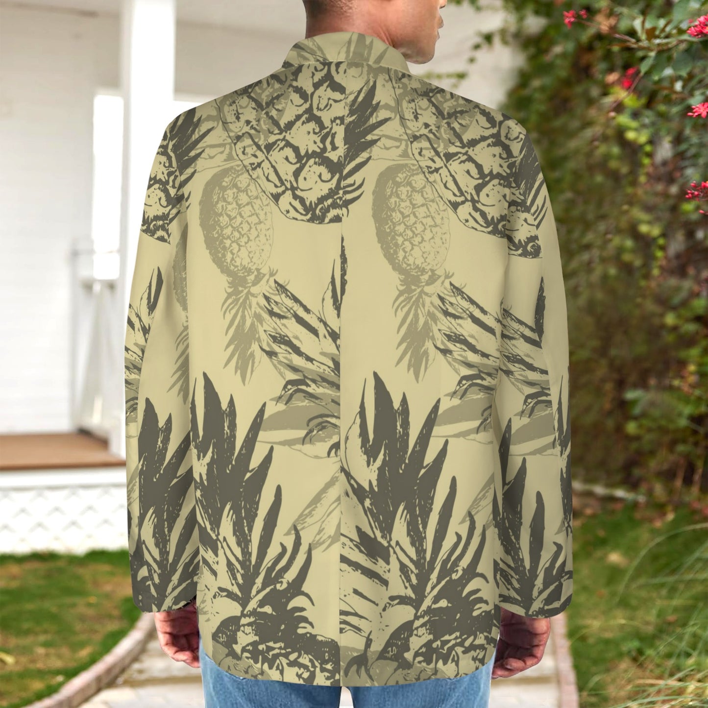 Abstract Art.jpg Men's Blazer (Model H64)