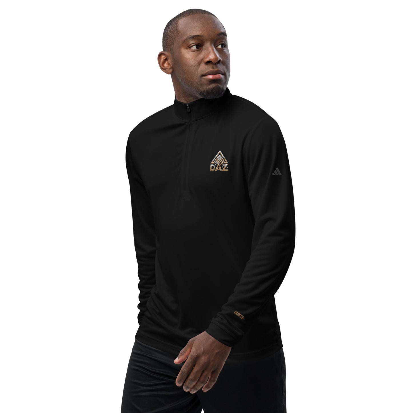 Camiseta DAZ Hombre con cremallera de un cuarto + Adidas
