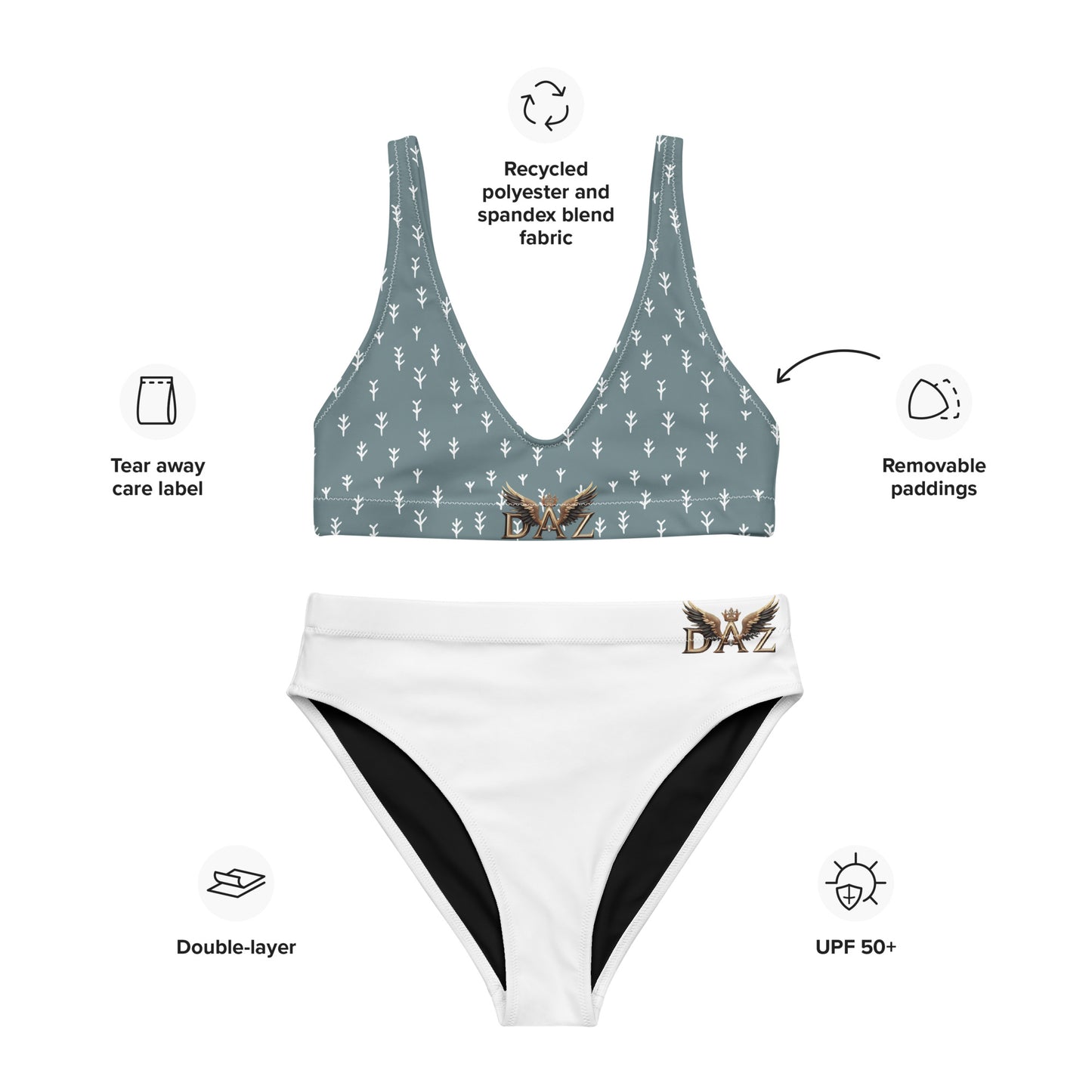 DAZ  Bikini de cintura alta