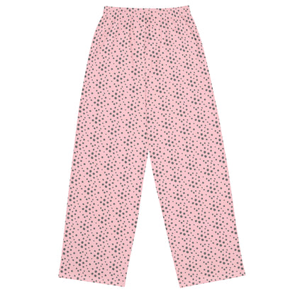 Pantalón ancho DAZ Art con estampado all over rosa