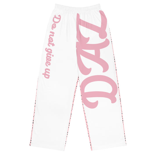 Pantalón ancho DAZ Art con estampado all over rosa