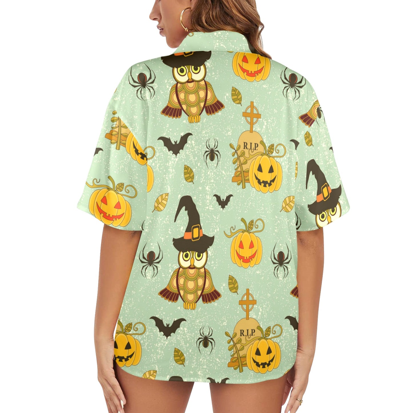 Camisa Hawaiana DAZ Luxury para Mujer (Hecha en Queens)