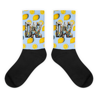 DAZMOND® "Zesty Lemon" Art Premium Socks