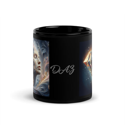 Taza negra brillante DAZ Art