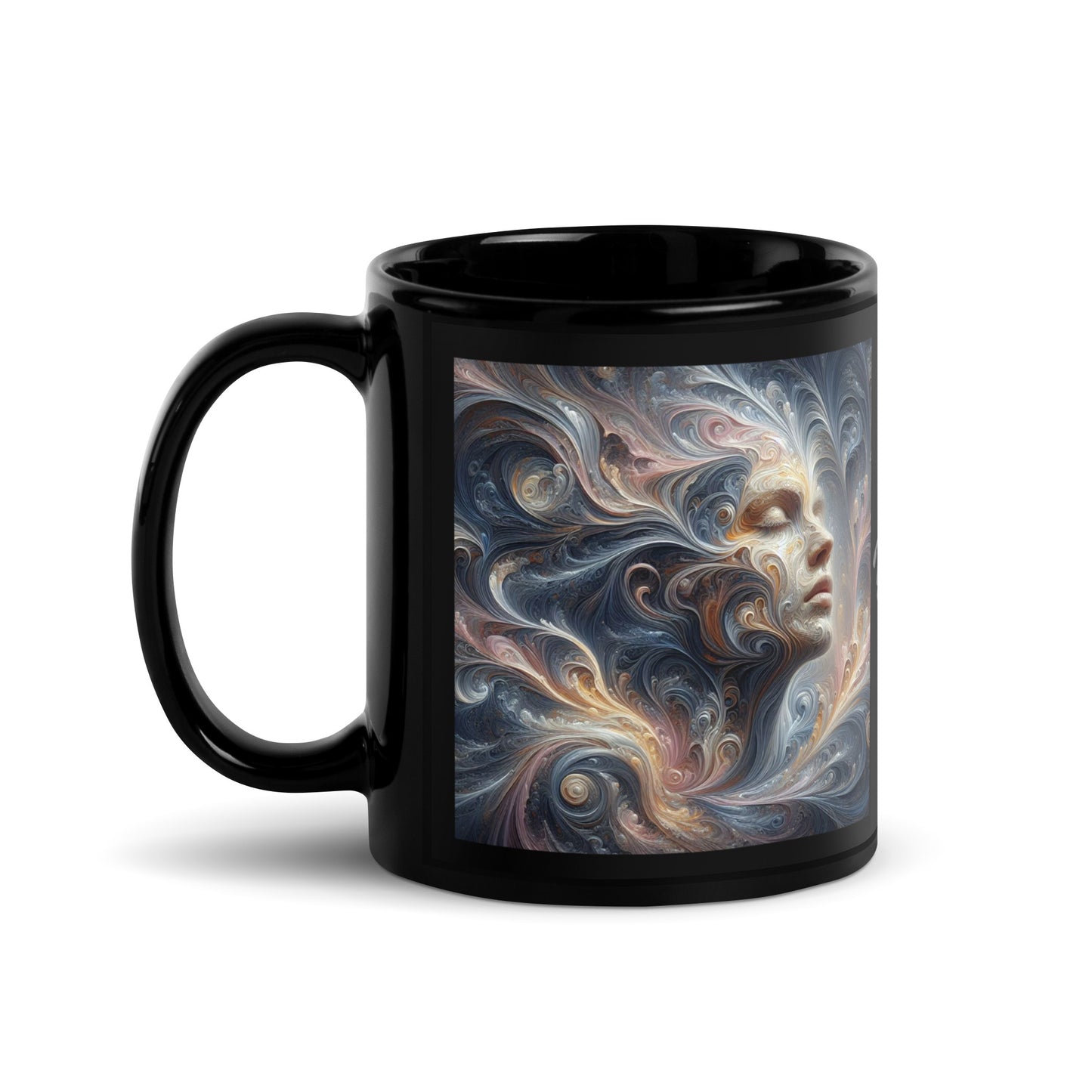 Taza negra brillante DAZ Art