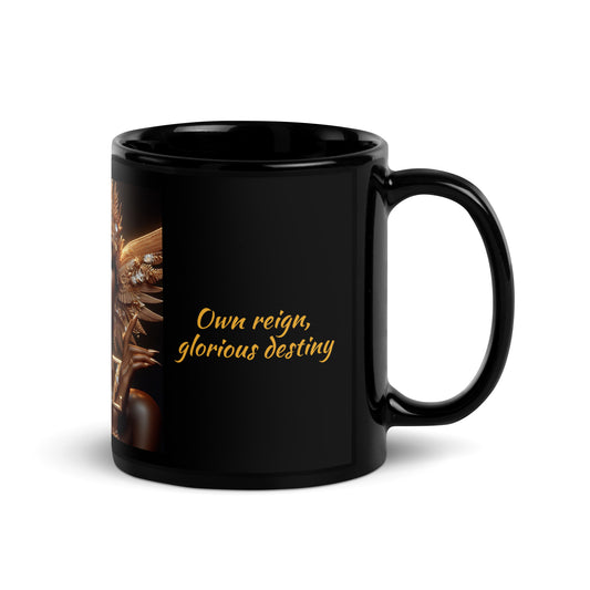 Taza DAZ Luxury negra brillante