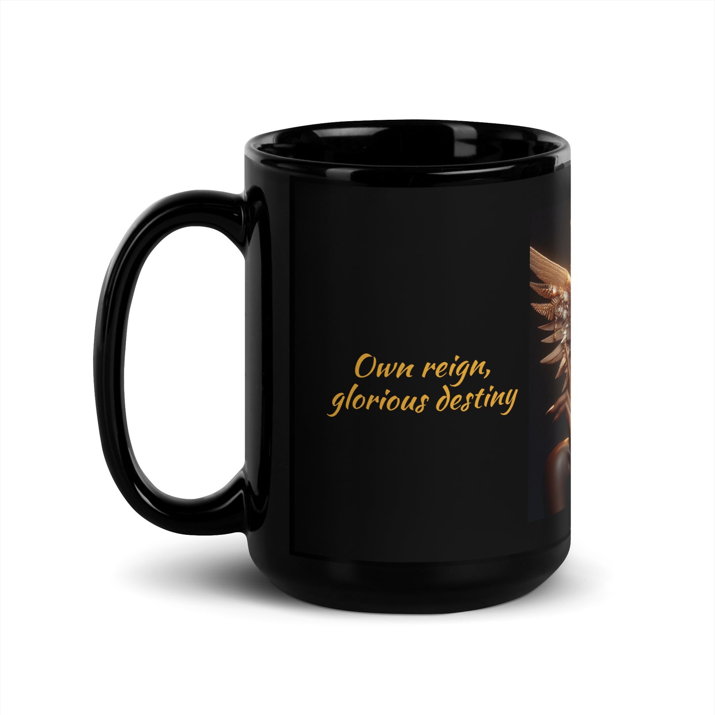 Taza DAZ Luxury negra brillante