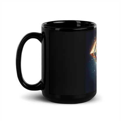 Taza negra brillante DAZ Art