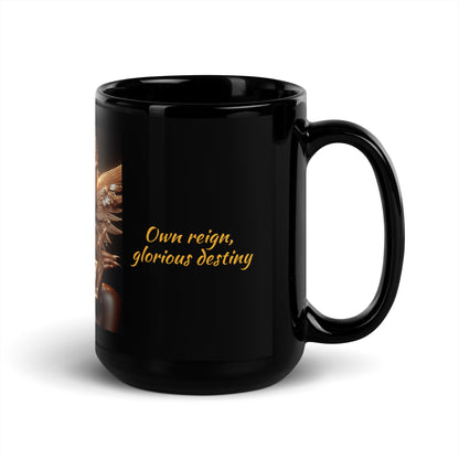 Taza DAZ Luxury negra brillante