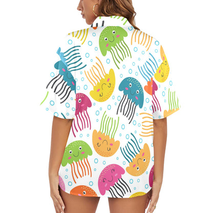 Camisa Hawaiana DAZ Luxury para Mujer (Hecha en Queens)