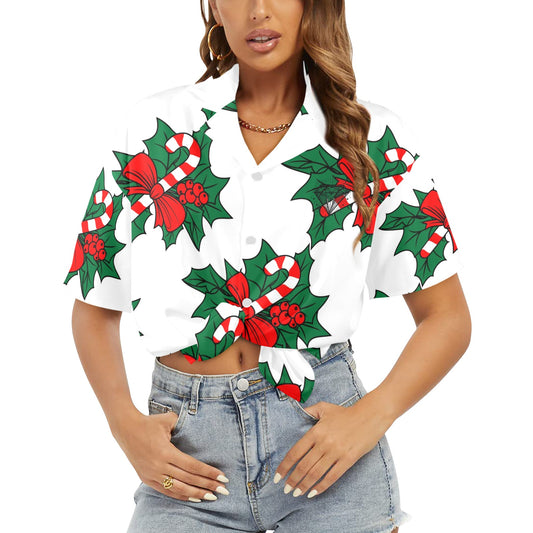 Camisa Hawaiana DAZ Luxury para Mujer (Hecha en Queens)