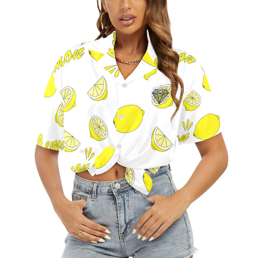Camisa Hawaiana DAZ Luxury para Mujer (Hecha en Queens)
