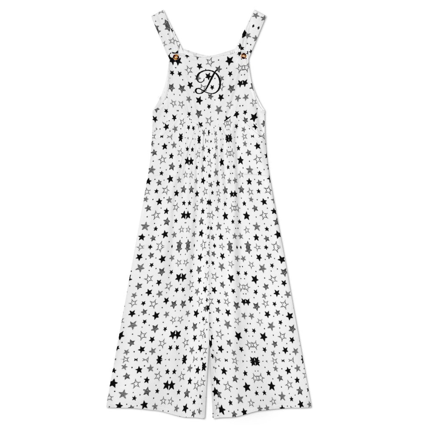 DAZMOND® "Stardust Monochrome" Wide-Leg Dungarees