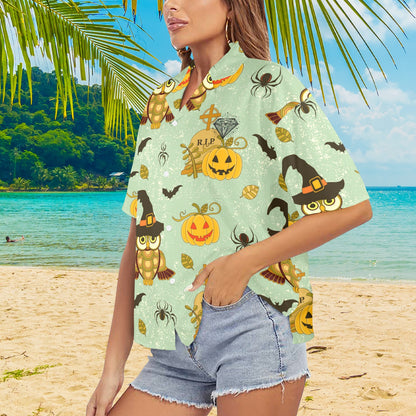 Camisa Hawaiana DAZ Luxury para Mujer (Hecha en Queens)