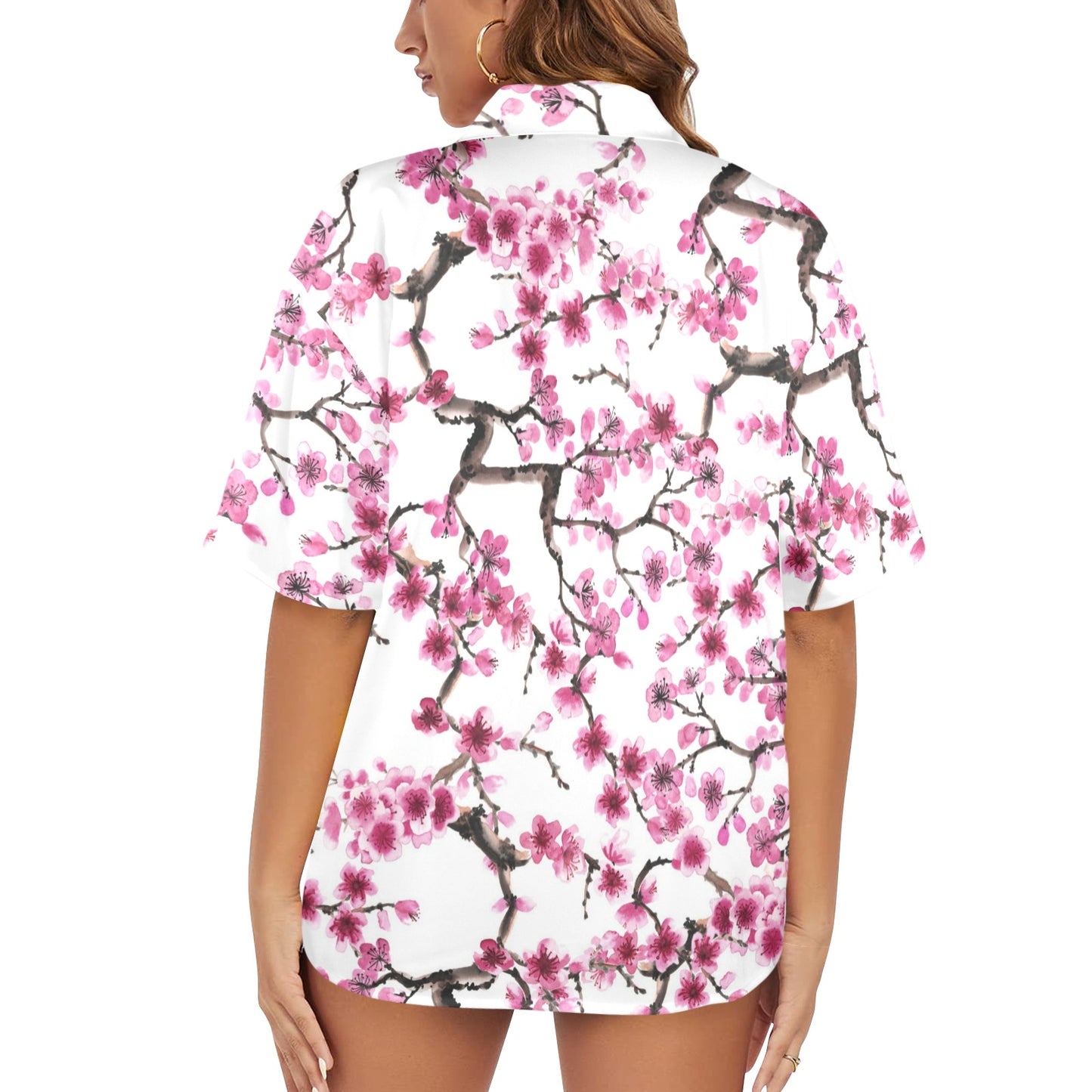 Camisa Hawaiana DAZ Luxury para Mujer (Hecha en Queens)
