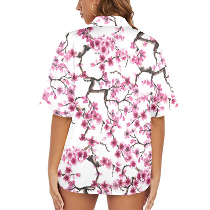 Camisa Hawaiana DAZ Luxury para Mujer (Hecha en Queens)
