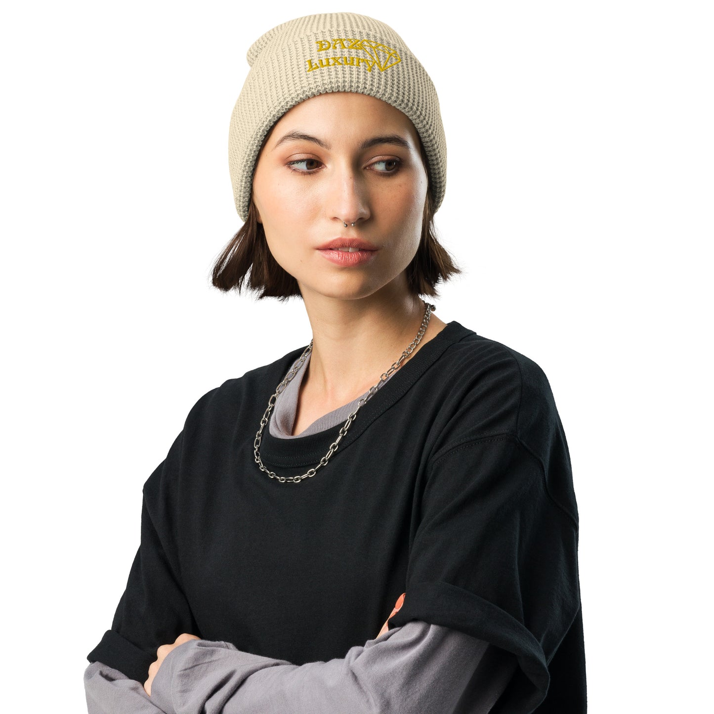 Gorro DAZ Luxury de punto gofrado Unisex
