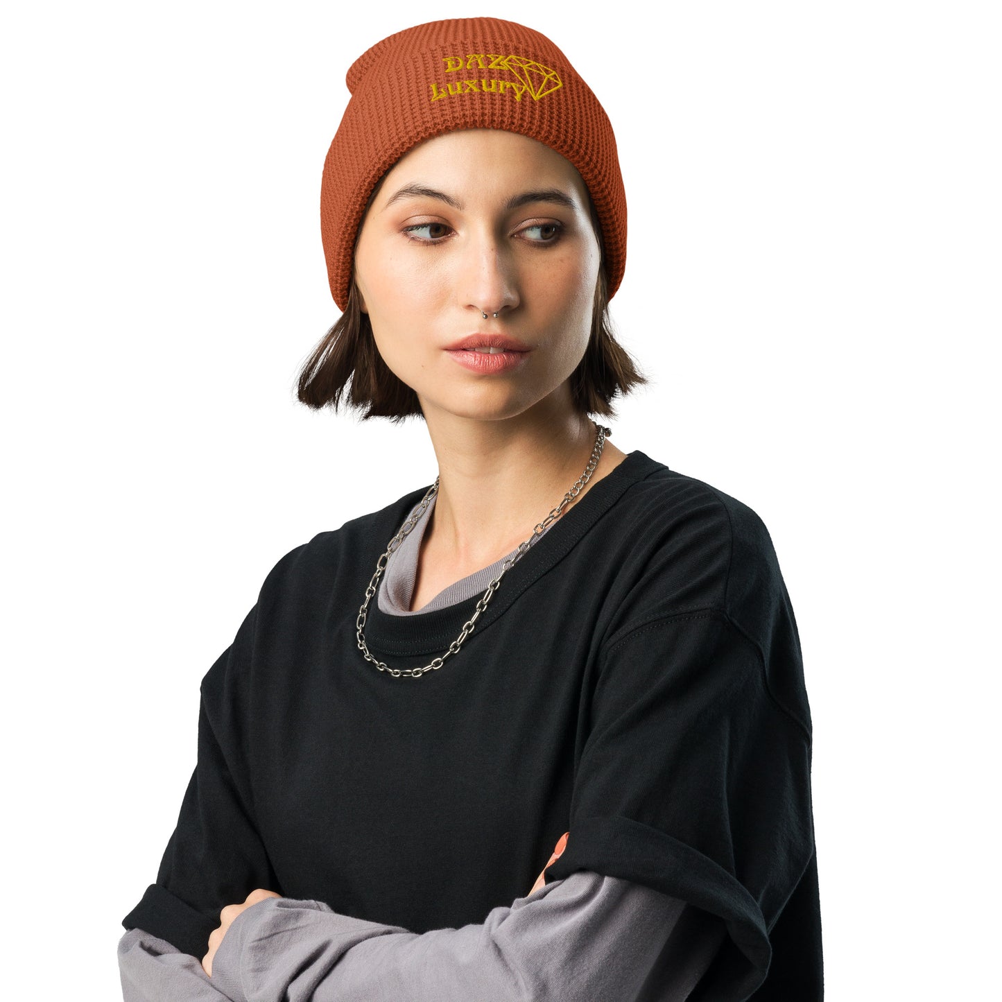 Gorro DAZ Luxury de punto gofrado Unisex