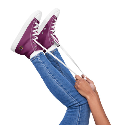 Zapatillas DAZ de lona de caña alta para mujer